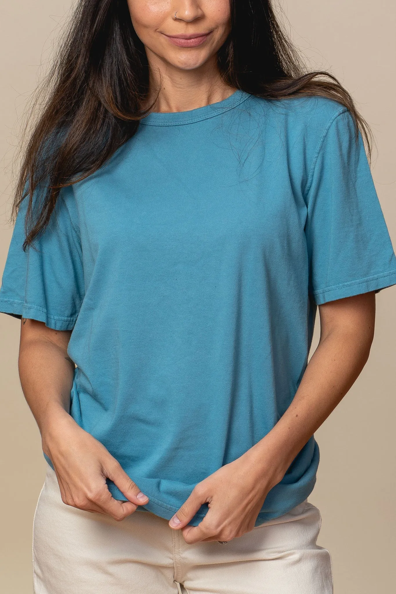 Adult Short Sleeve Crew Neck Viscose Hemp