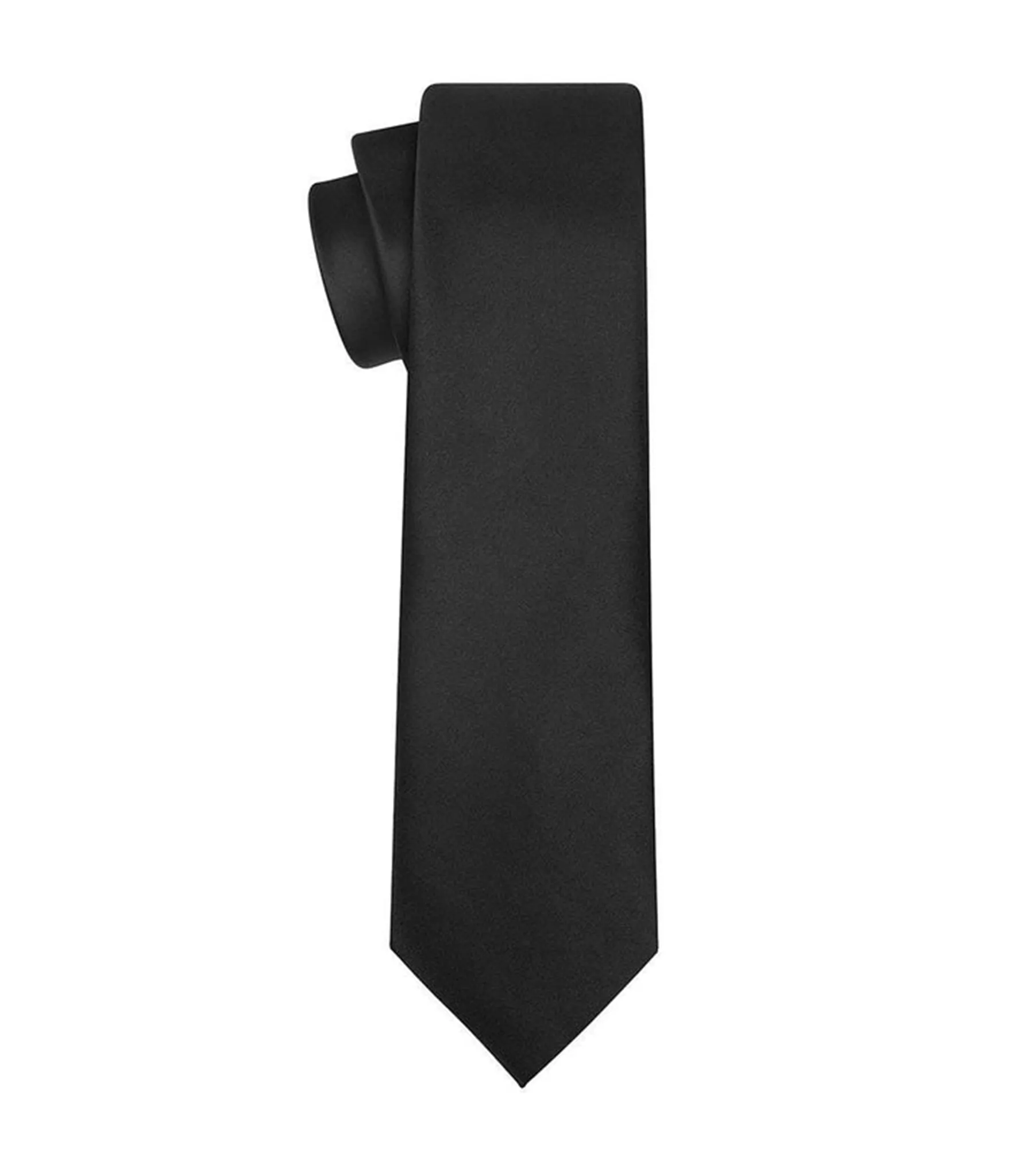 Black Satin tie | high-quality necktie