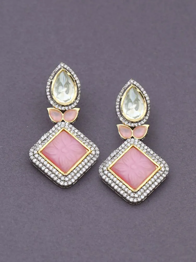 Blush Anima Kundan Studs