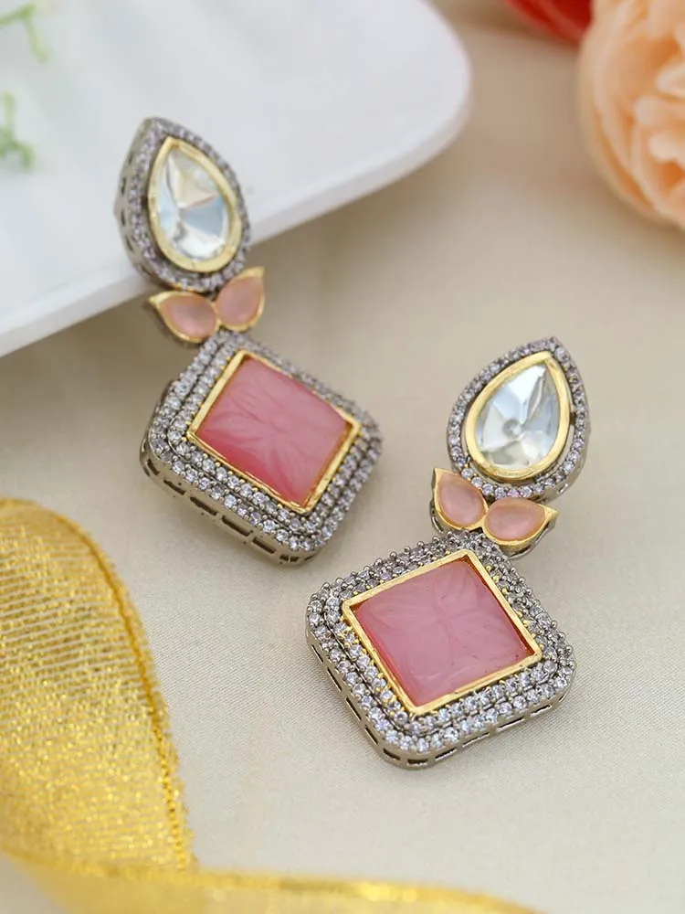 Blush Anima Kundan Studs