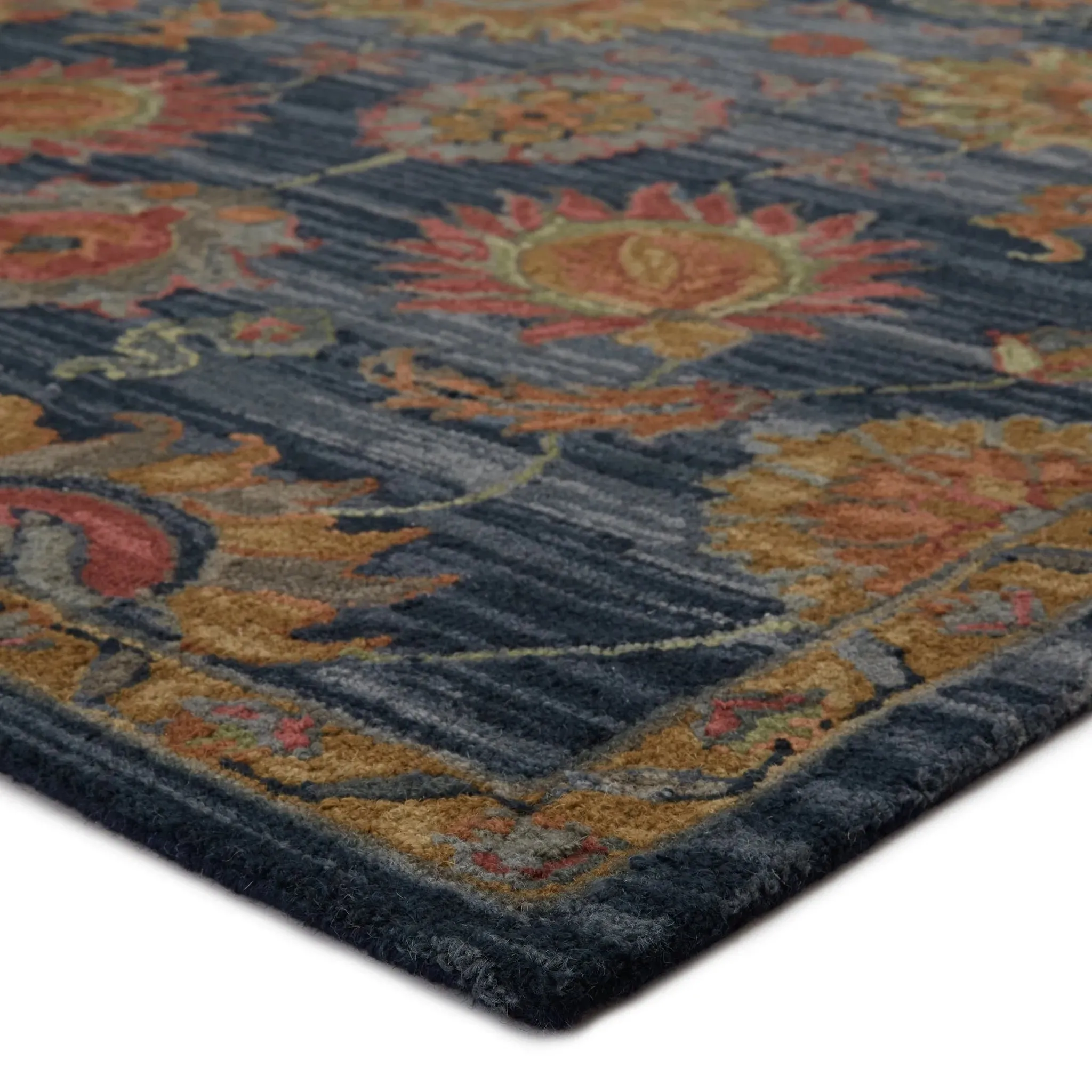 Cardamom COM10 Dark Blue/Red Rug