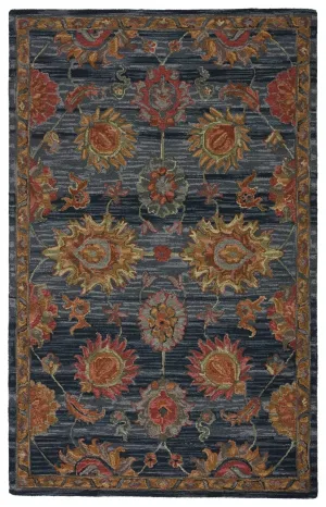 Cardamom COM10 Dark Blue/Red Rug