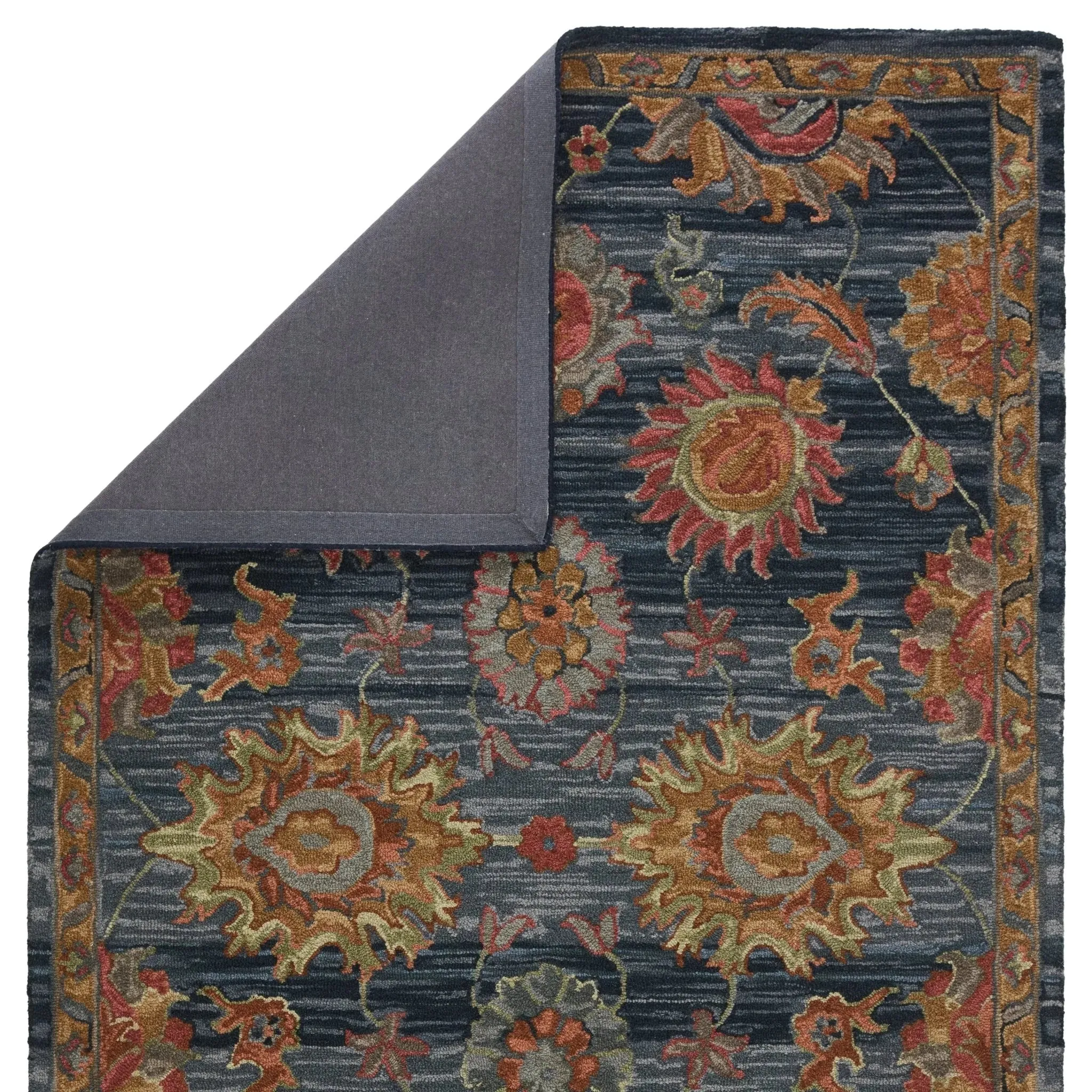 Cardamom COM10 Dark Blue/Red Rug