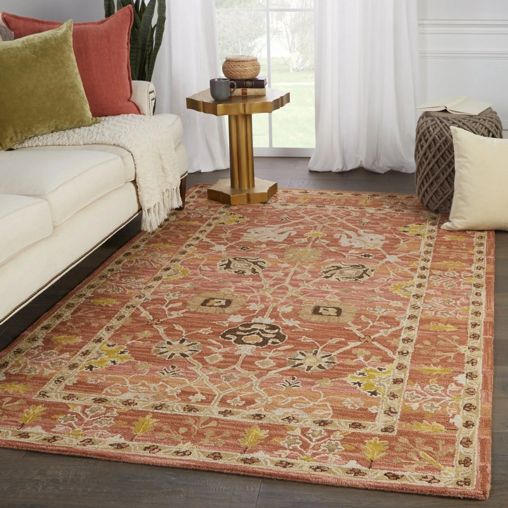 Cardamom COM12 Pink/Gold Rug