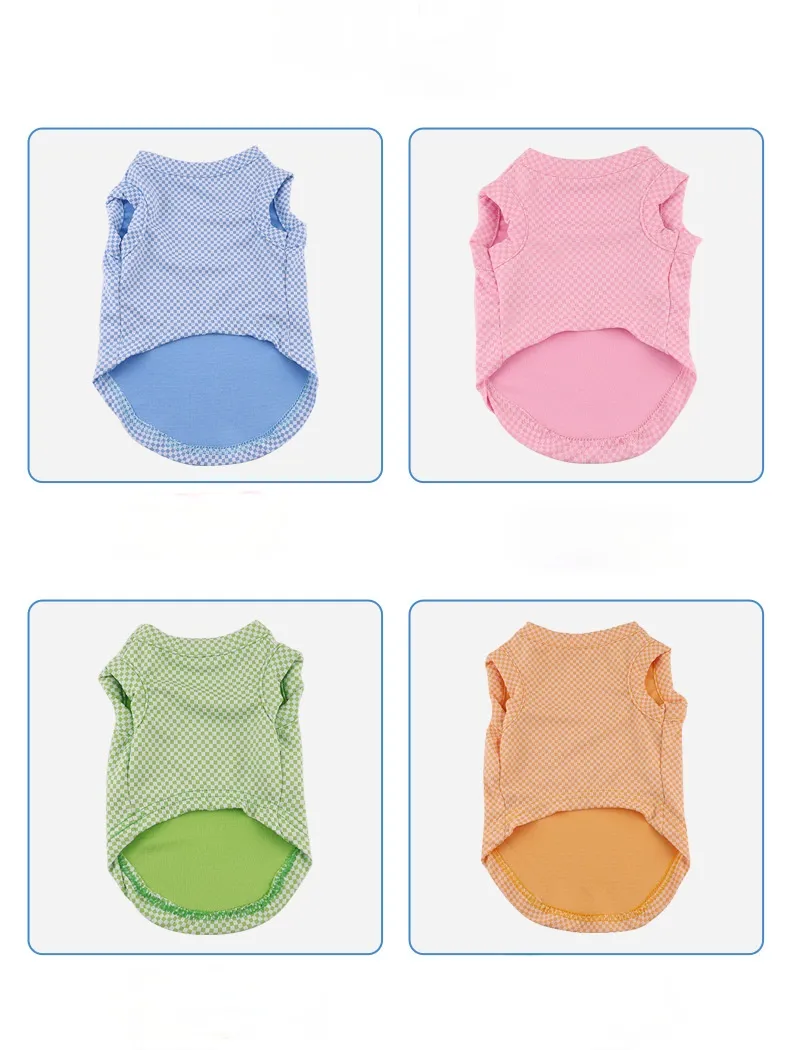 Cat Clothes Pet T-shirt Short Sleeve Summer Breathable Vest