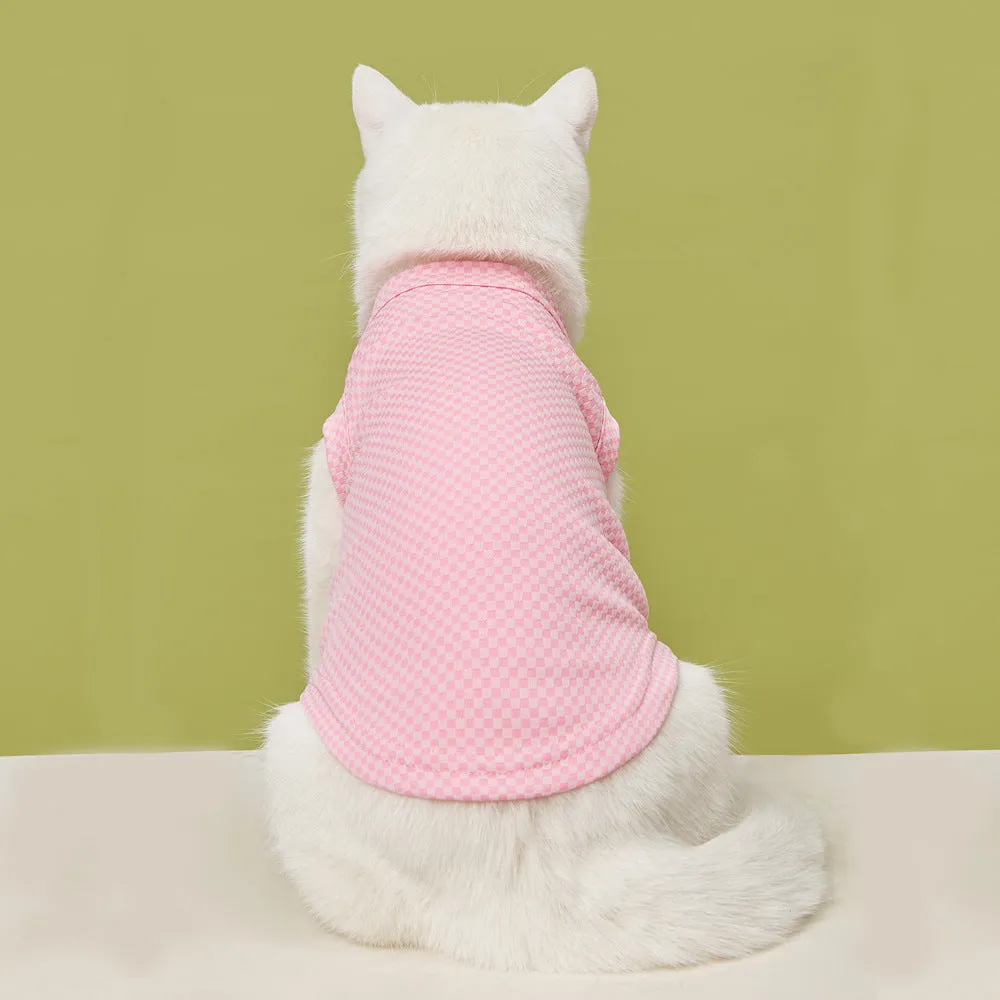 Cat Clothes Pet T-shirt Short Sleeve Summer Breathable Vest