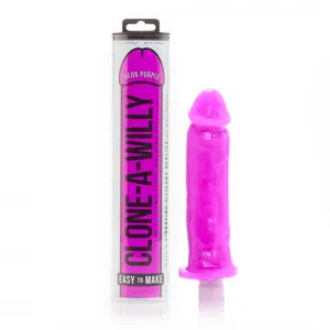 Neon Purple Silicone Clone-A-Willy Vibrator Kit