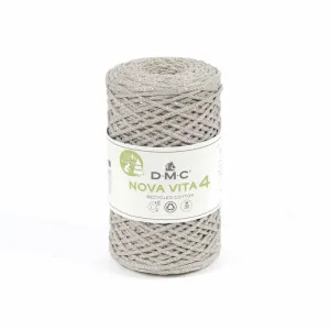 Coton Recycle Nova Vita 4mm, Silver Metallic