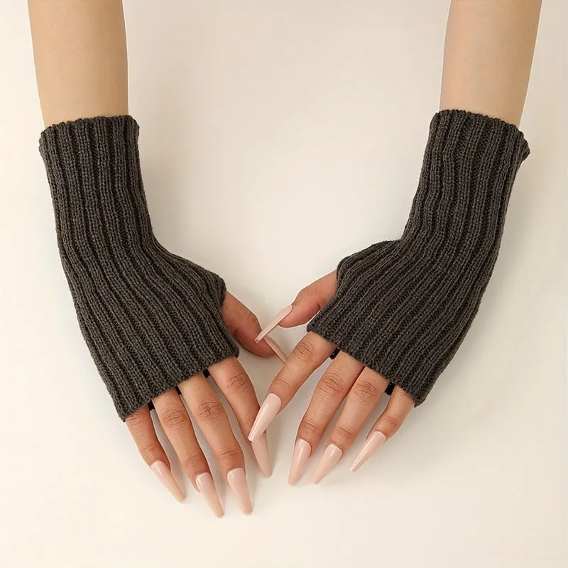 Cozy Fingerless Gloves  Arm Sleeves for stylish warmth