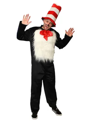 Dr Seuss Inspired Cat in the Hat Plus Size Adults Book Week Costume