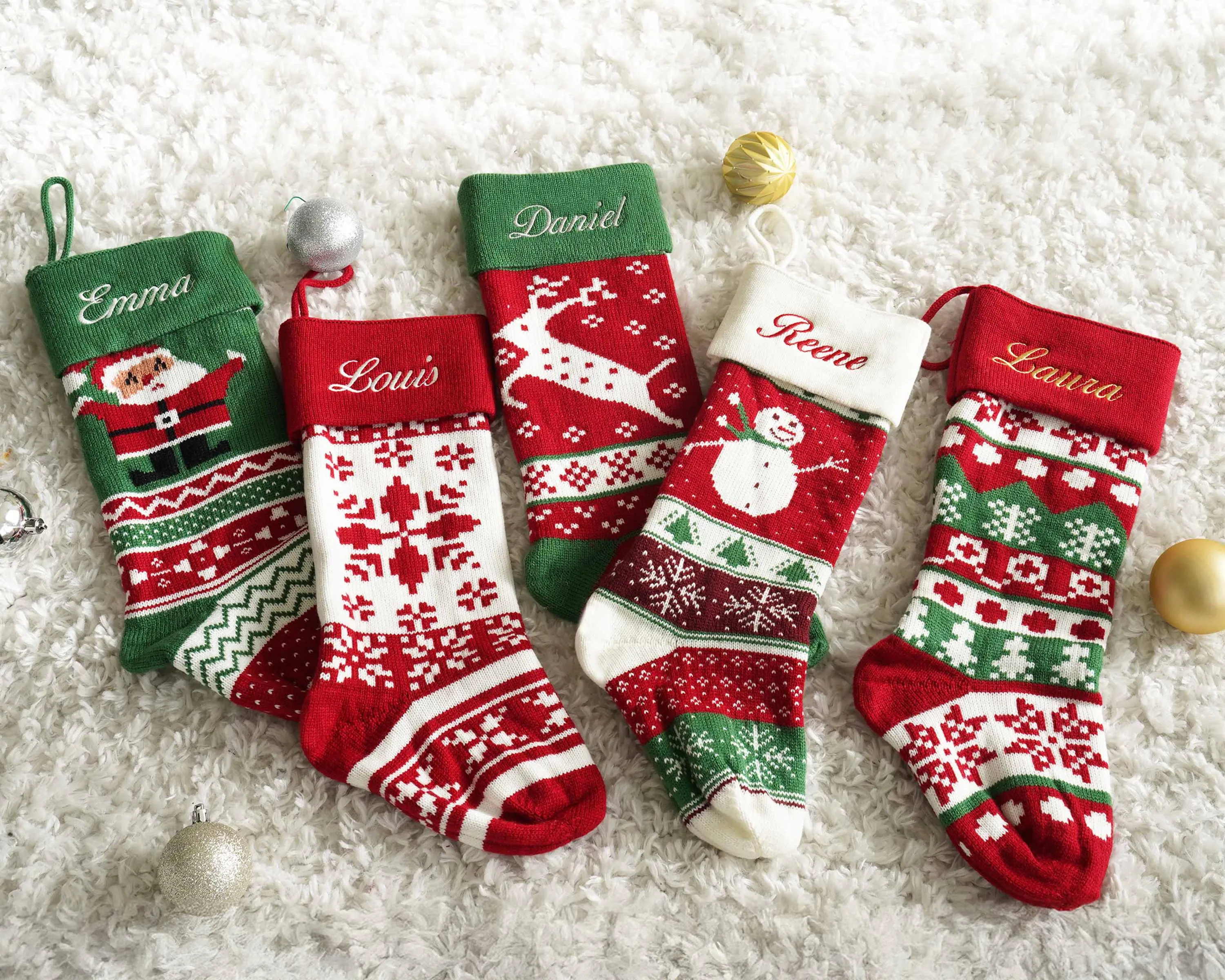 Embroidered Christmas Stocking