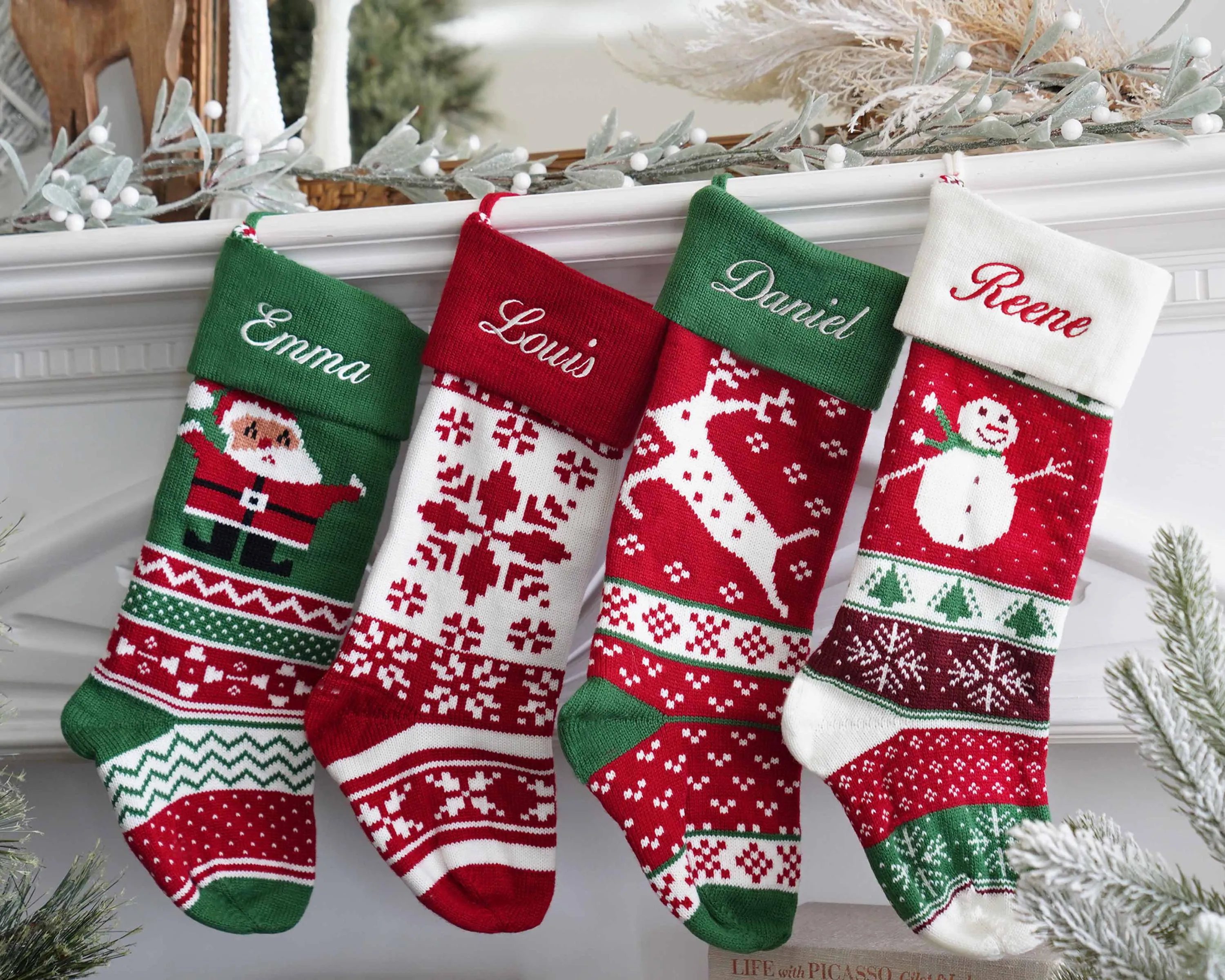 Embroidered Christmas Stocking