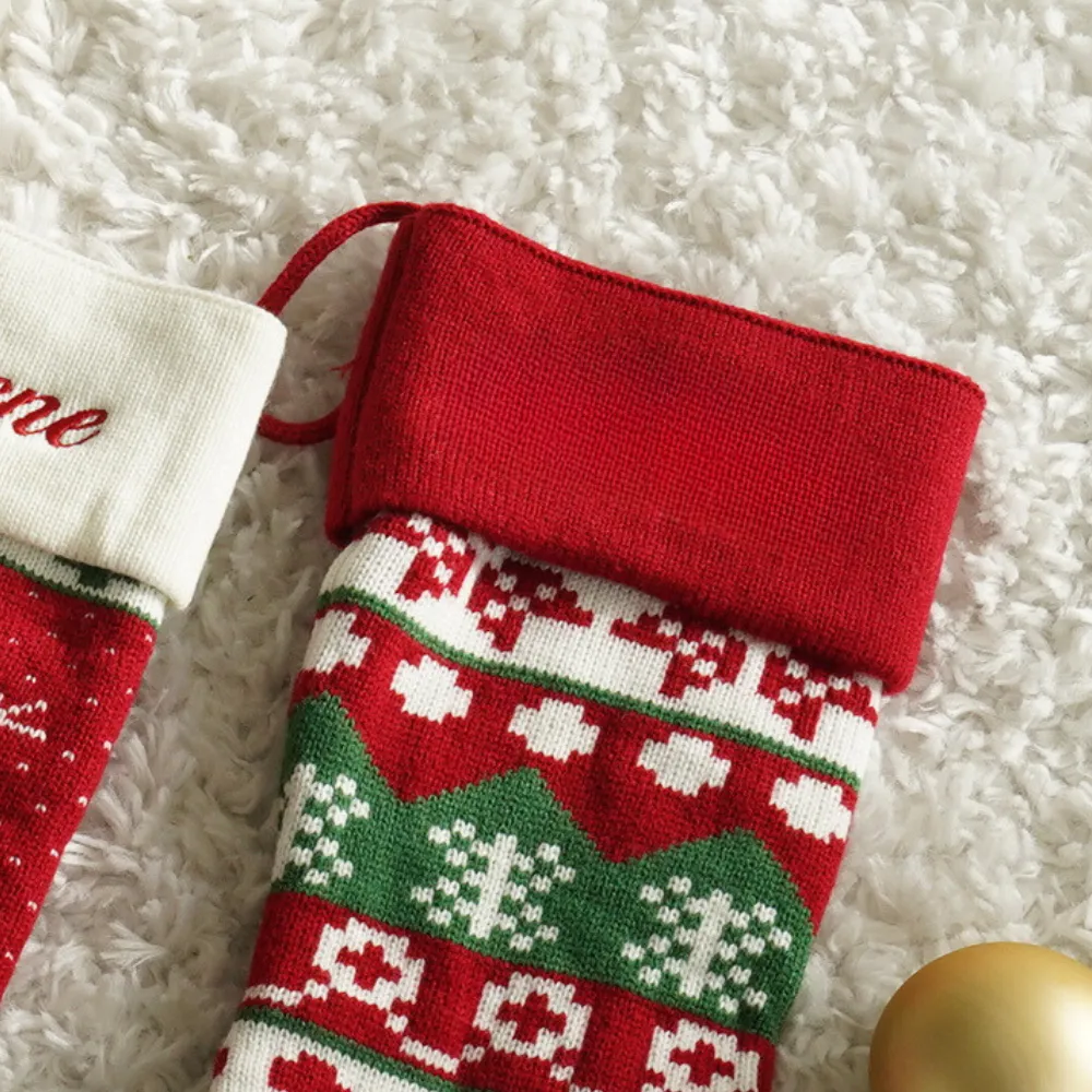 Embroidered Christmas Stocking