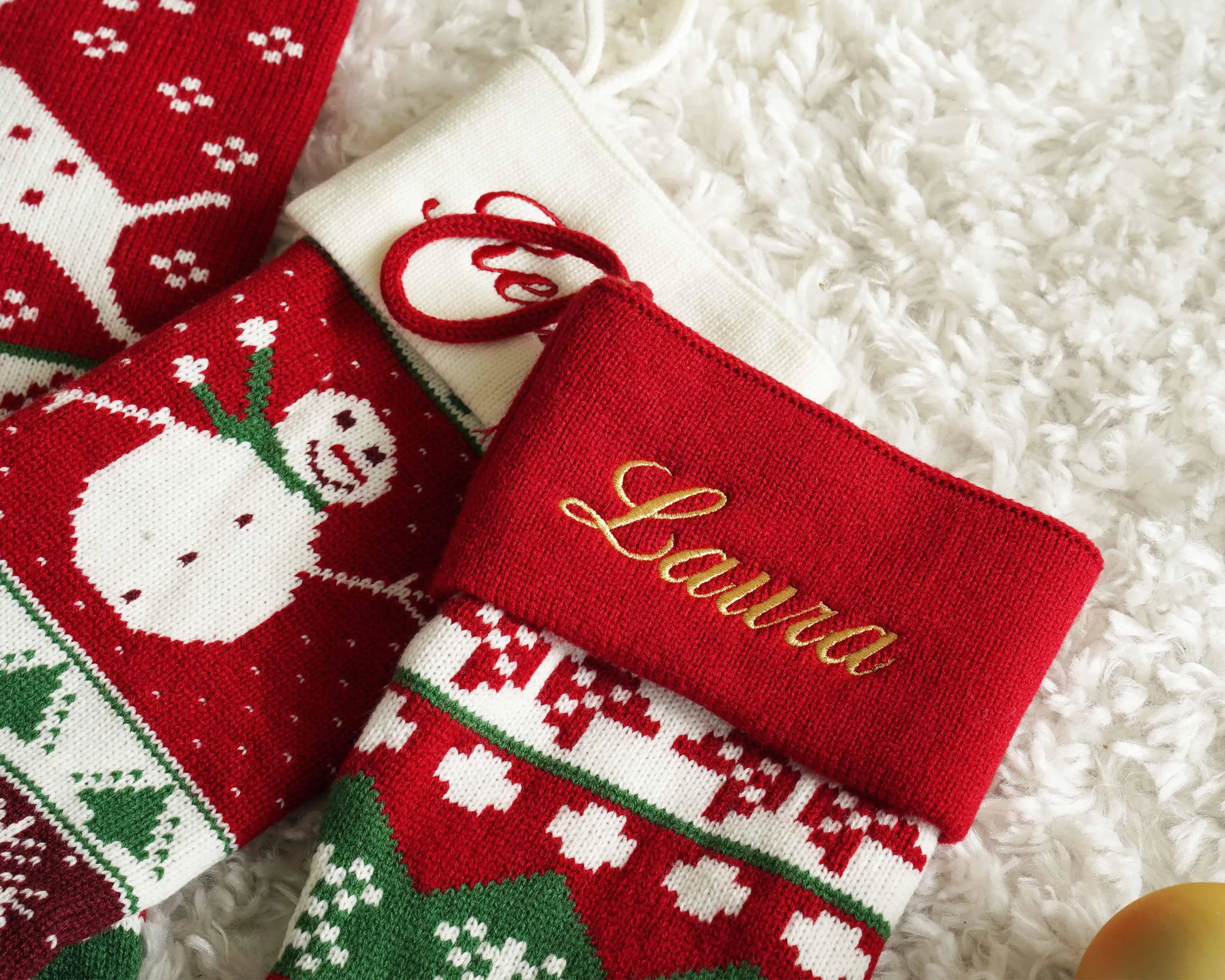 Embroidered Christmas Stocking