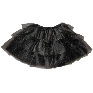 Fancy Dress Black & Gold Sparkle Tutu 5-7 Years