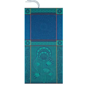 Holi Sapphire Beach Towel by Le Jacquard Français