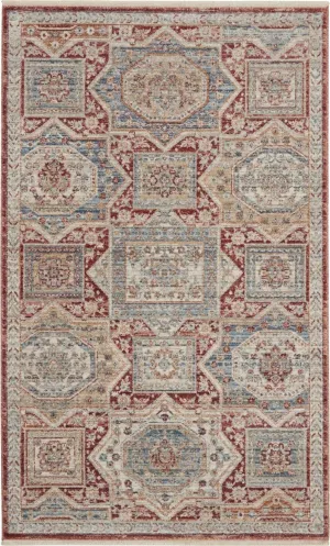 Homestead HMS02 Blue/Brick Rug