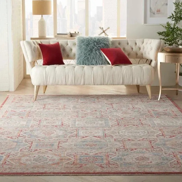 Homestead HMS02 Blue/Brick Rug