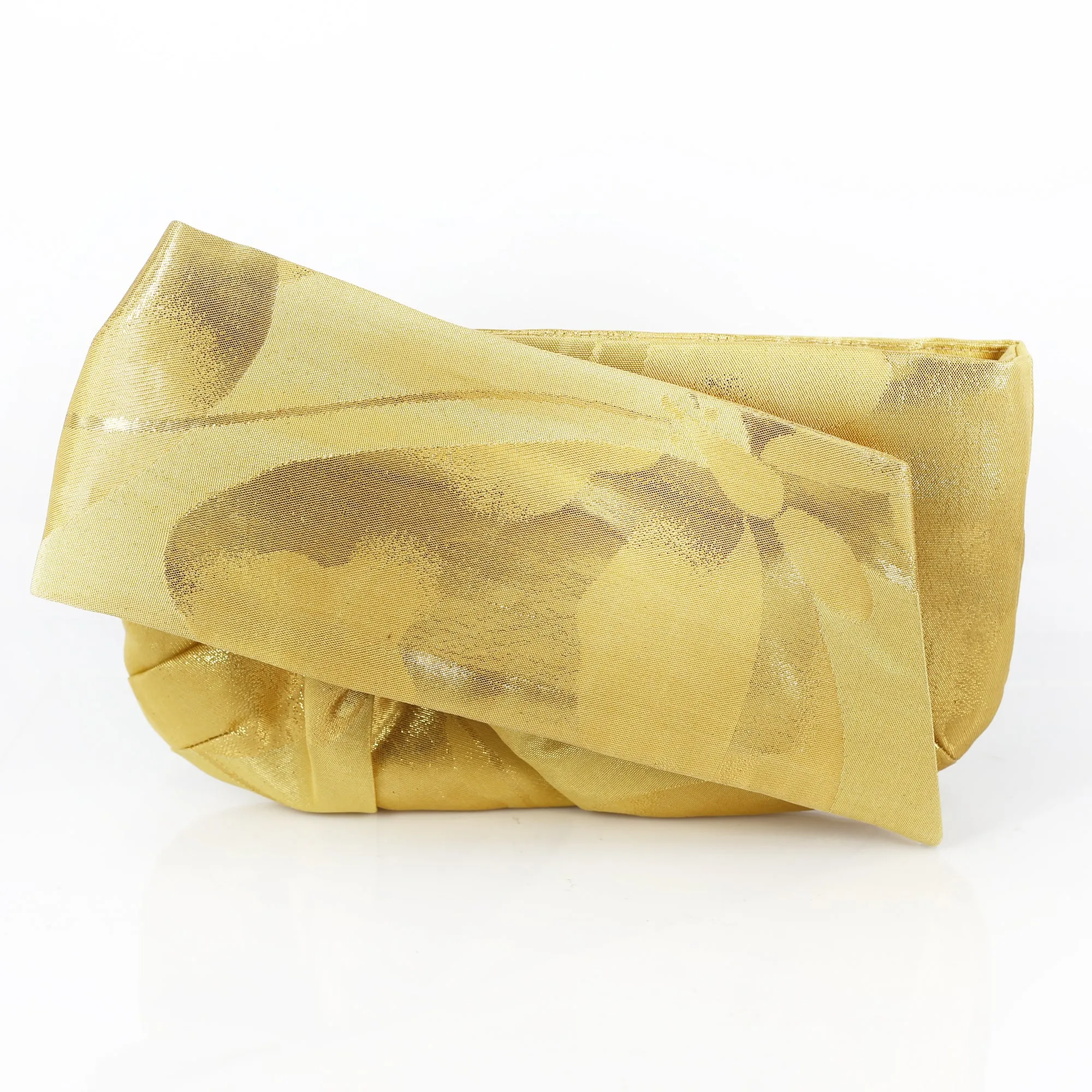 Kimono Obi Bow Clutch Bag | Golden Butterfly | Upcycled from vintage Japanese Silk