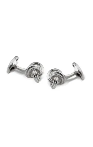 Knot Cufflinks, Sterling Silver