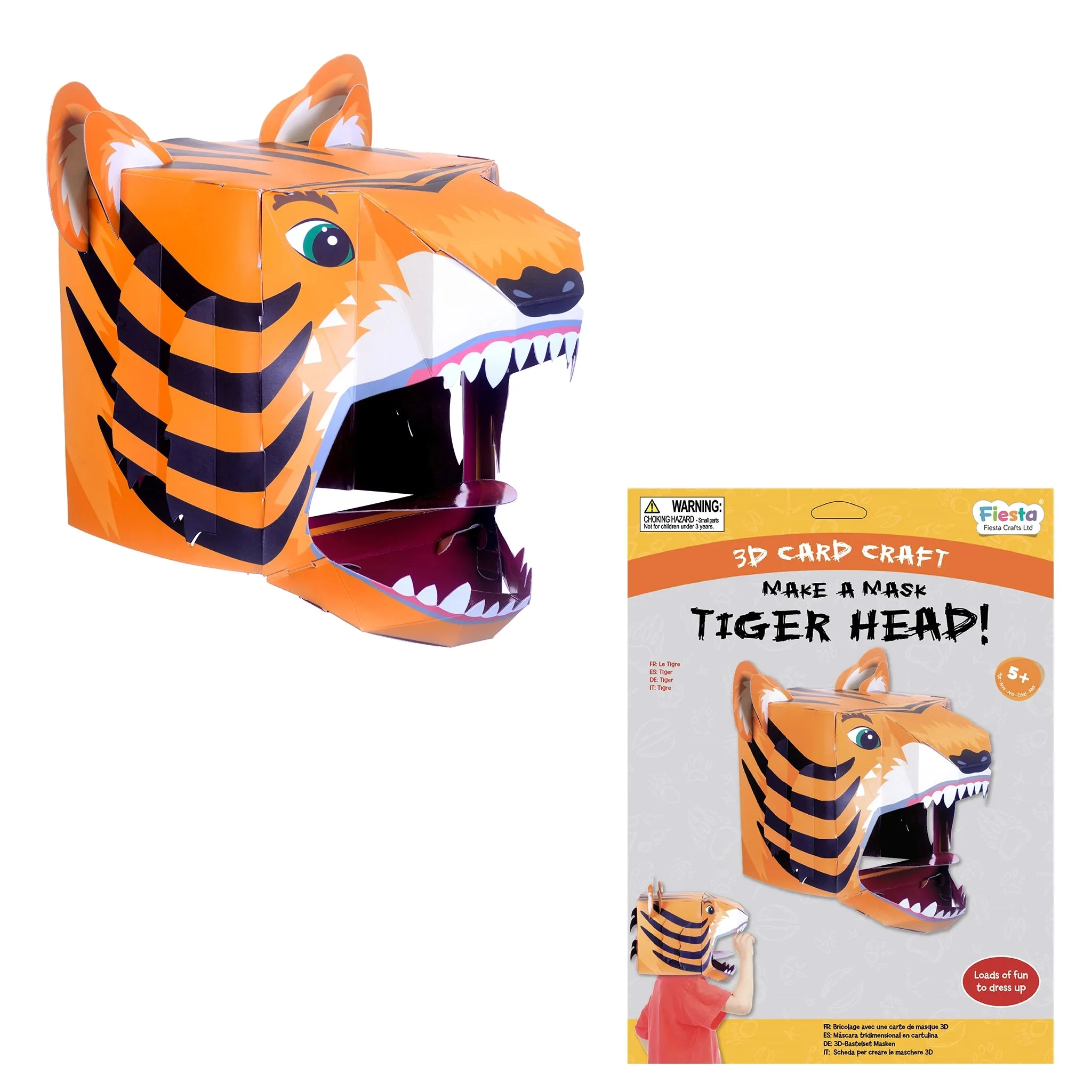 Make a 3D Full-Head Mask - Tiger