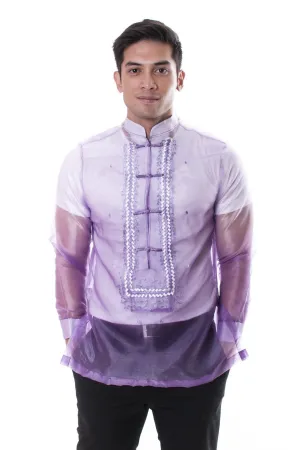 MO16 - Organza Barong Tagalog Lavender