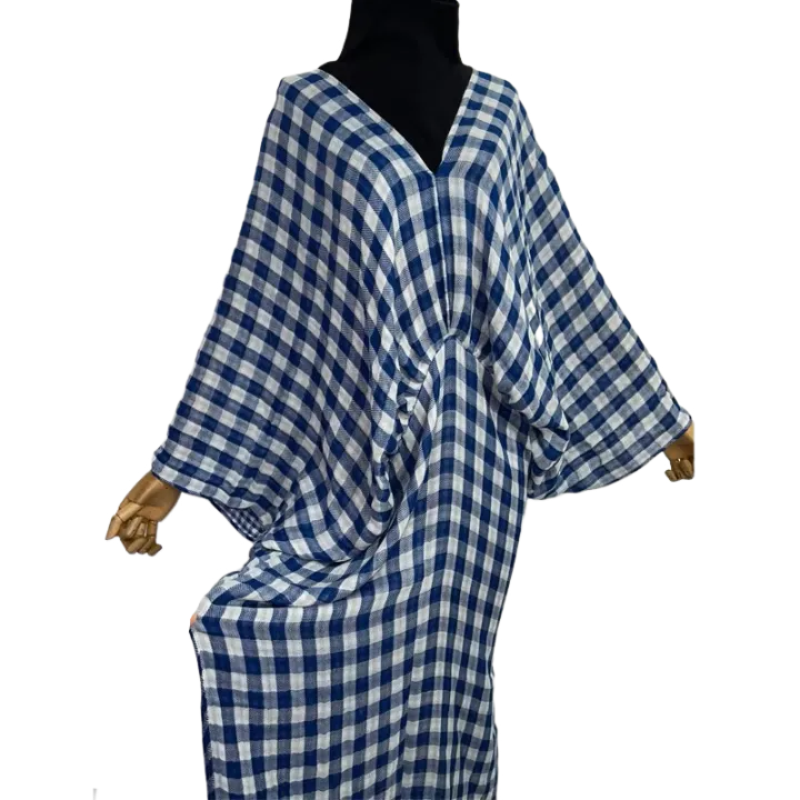 Pre Order:  Elegant Checkered Kaftan Dress - WINI