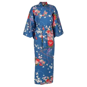 Princess Blue Age 8 to 9 Japanese Girls Kimono