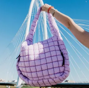 Purple Oversized Hobo Tote