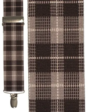 "Grey Scottish Plaid" Suspenders