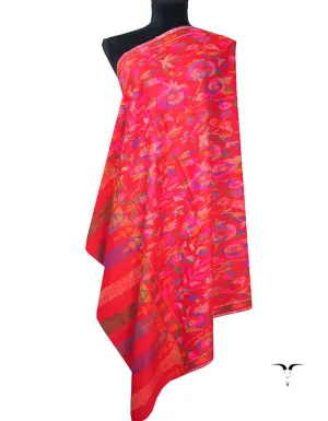 red kani jamma pashmina shawl 8726