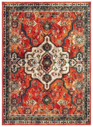 Sedona 9589A Orange Blue Rug