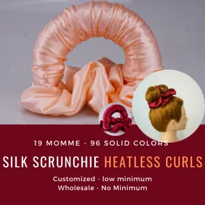 Silk Scrunchie Heatless Curls Custom Wholesale