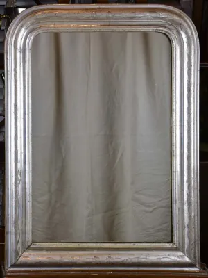 Silver antique French Louis Philippe mirror 27 ¼" x 36 ½"