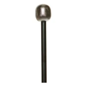 Silver Popstar Microphone Prop 10.5" | 1 ct