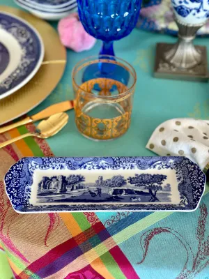 Spode Blue and White Small Tray, Italian Pattern, Reproduction