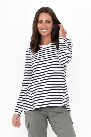 Sydney Blue Stripe Cotton Tee