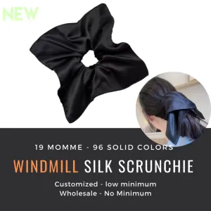 Windmill Scrunchies Silk Custom Wholesale