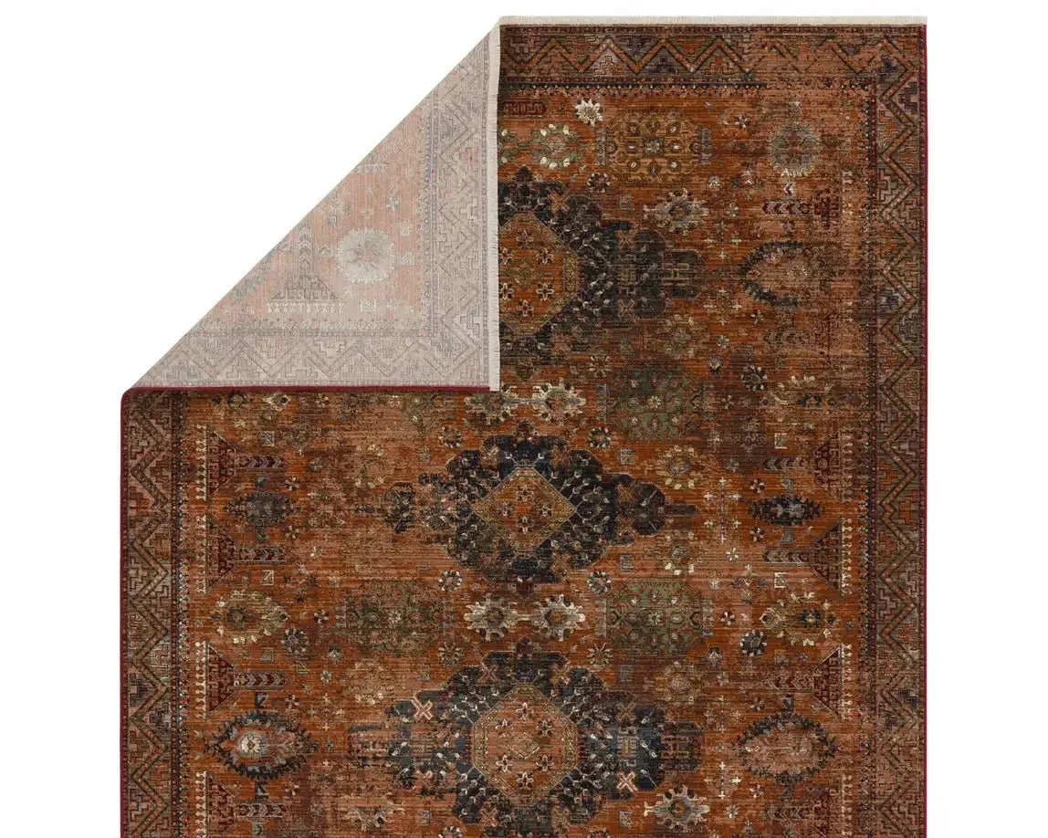 Zefira ZFA15 Orange/Brown Rug